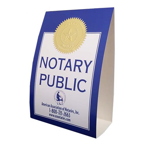 Texas Notary Display Sign