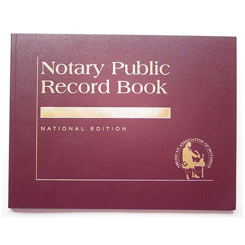 Texas Contemporary Notary Record Book (Journal) - with thumbprint space